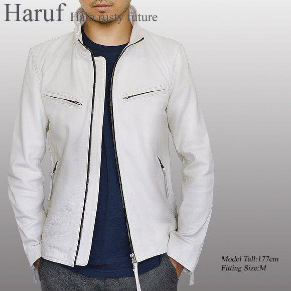 Haruf（ハルフ） 本革 革ジャン レザージャケット メンズ ライダース