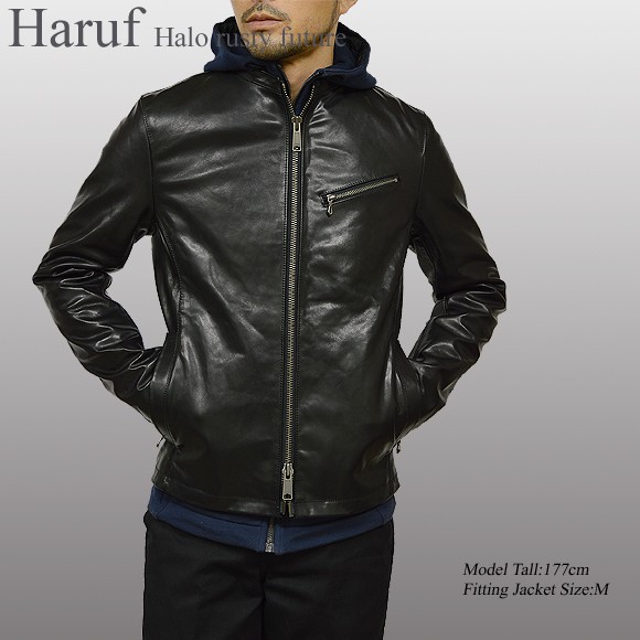 Haruf（ハルフ） 革ジャン レザージャケット メンズ 本革 馬革