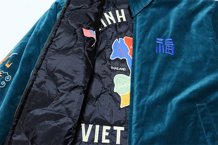 HOUSTON（ヒューストン） リバーシブルベトナムジャケット ベトジャン