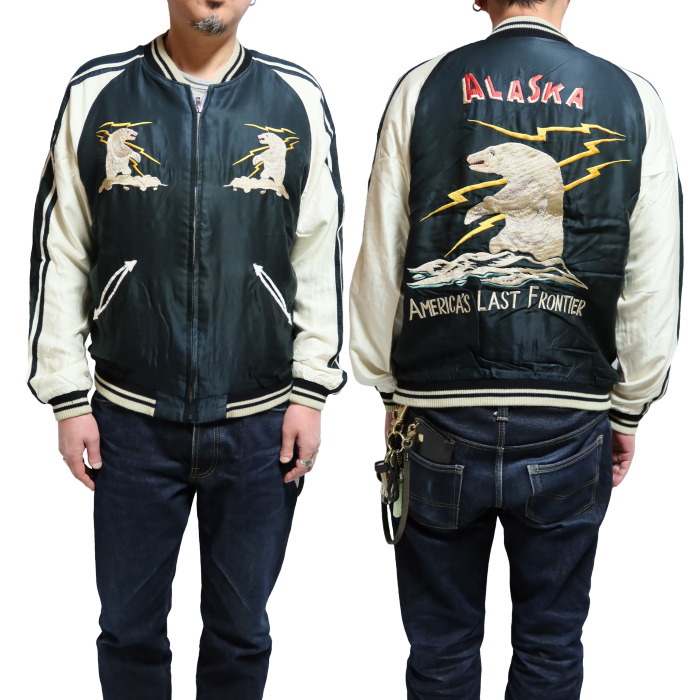 TAILOR TOYO テーラー東洋 スカジャン POLAR BEAR×MOOSE アラスカ