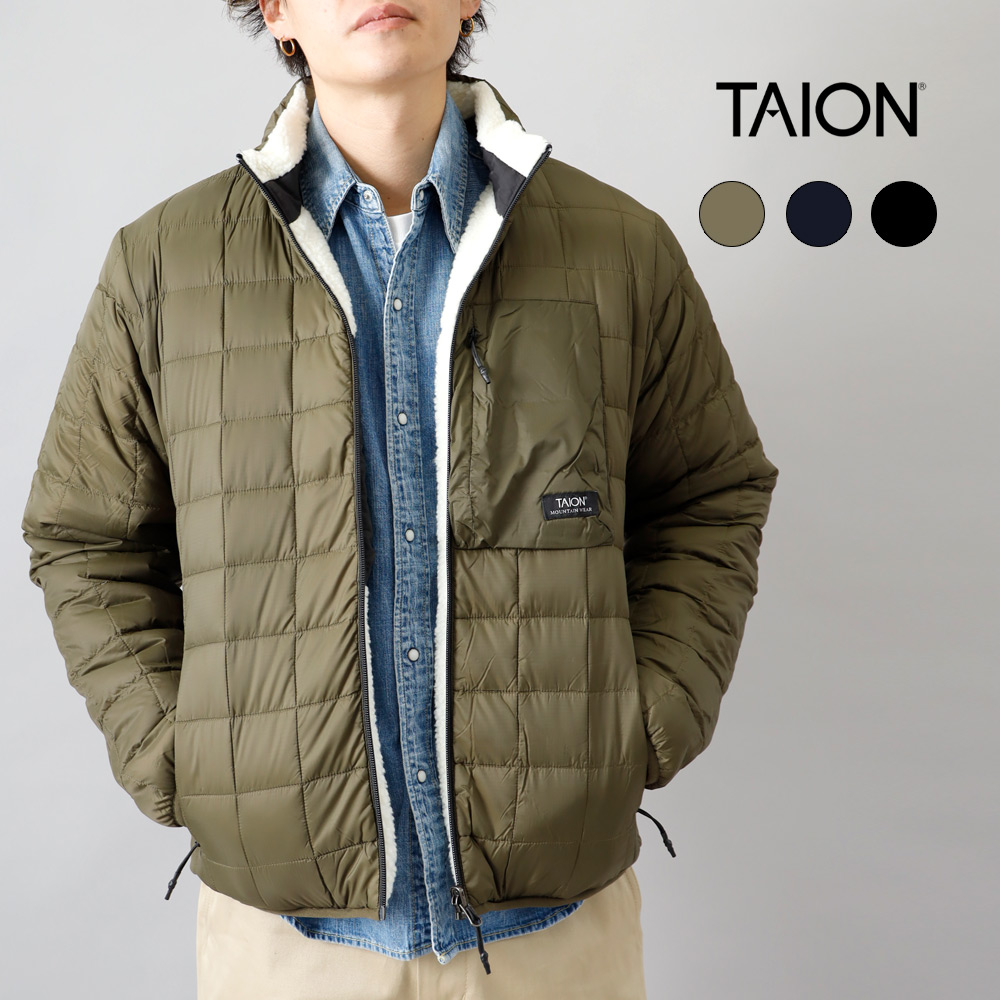TAION（タイオン） ダウンジャケット リバーシブル メンズ 800FP 軽量