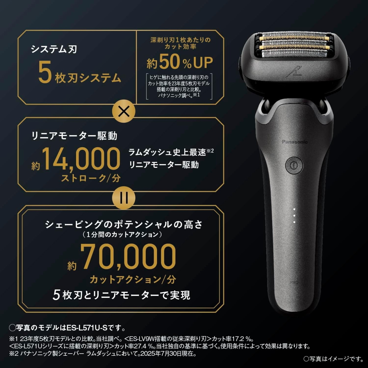 ラムダッシュ パナソニック ラムダッシュPRO メンズシェーバー 5枚刃
