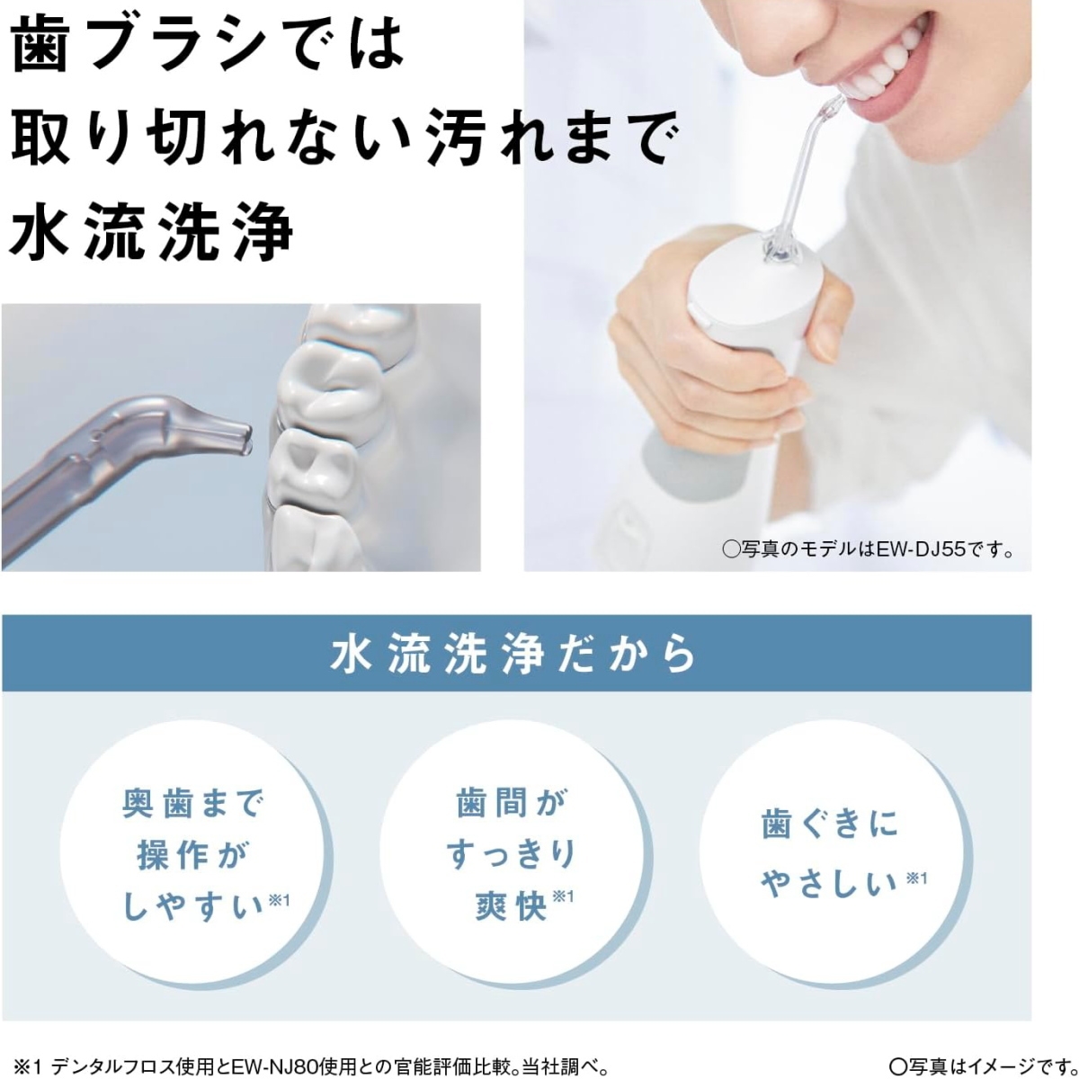 Doltz パナソニック 口腔洗浄器 ジェットウォッシャー ドルツ EW-NJ80