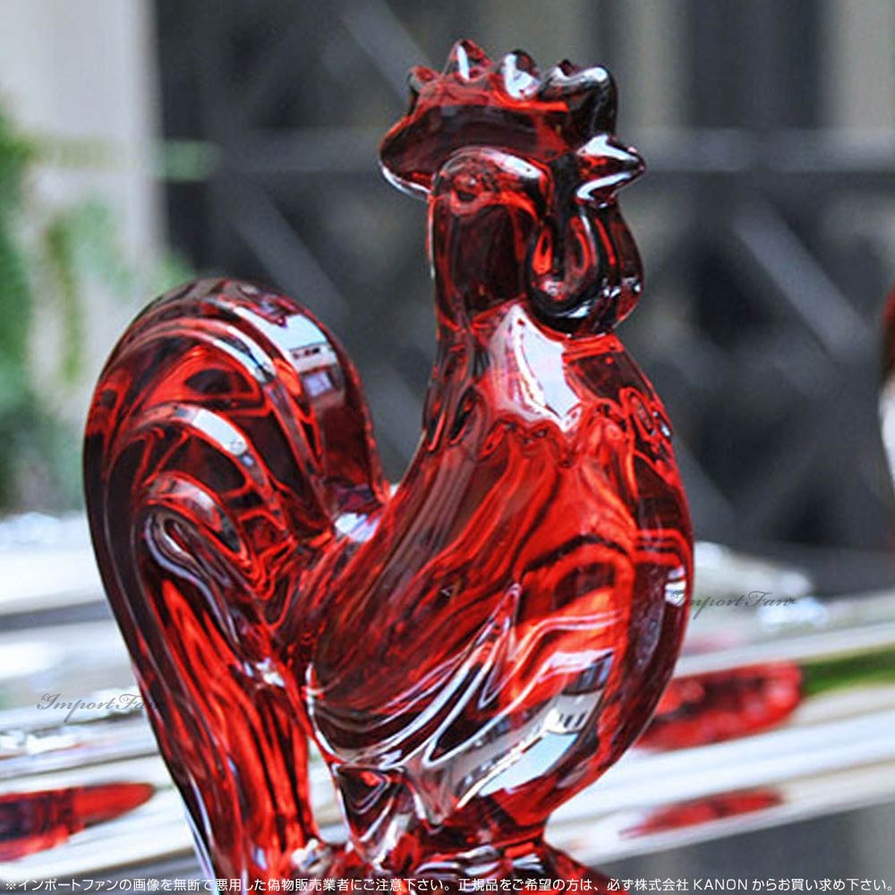 バカラ（Baccarat） クリスタル 鳥 鶏 レッド 2810265 Baccarat 2017