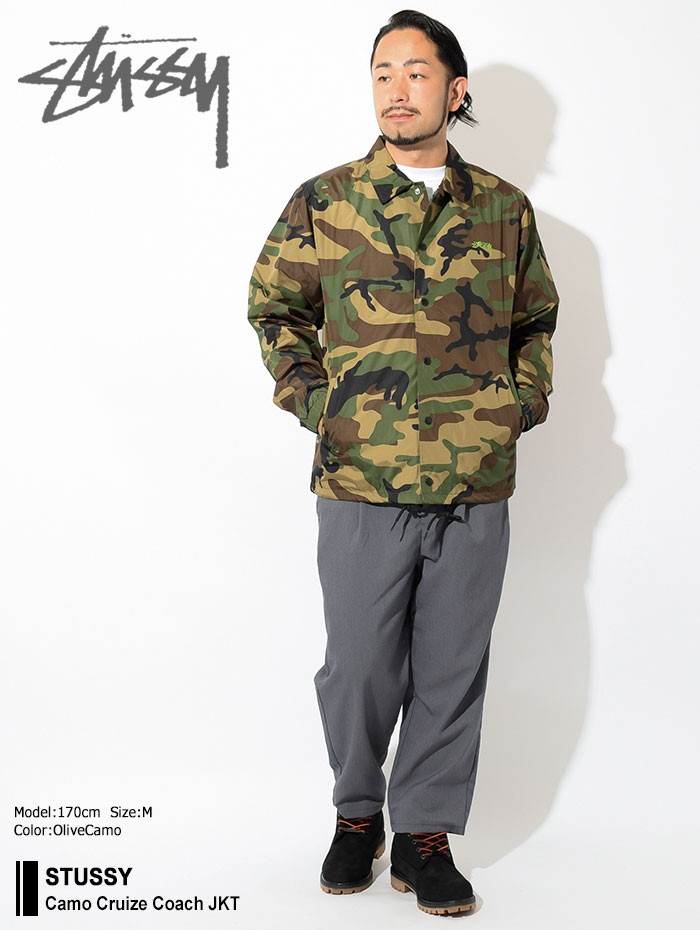STUSSY（ステューシー） ジャケット メンズ Camo Cruize Coach(stussy