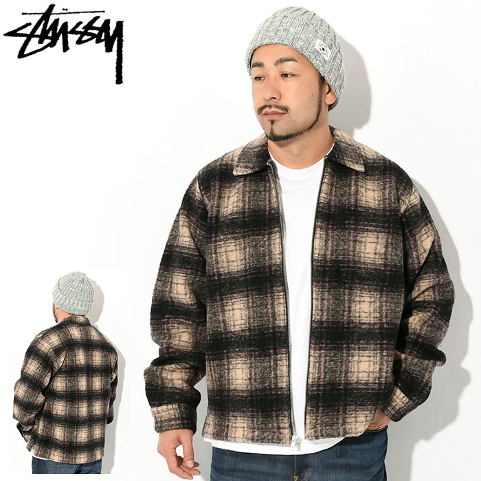 STUSSY（ステューシー） ジャケット メンズ Wool Plaid Zip Shirt