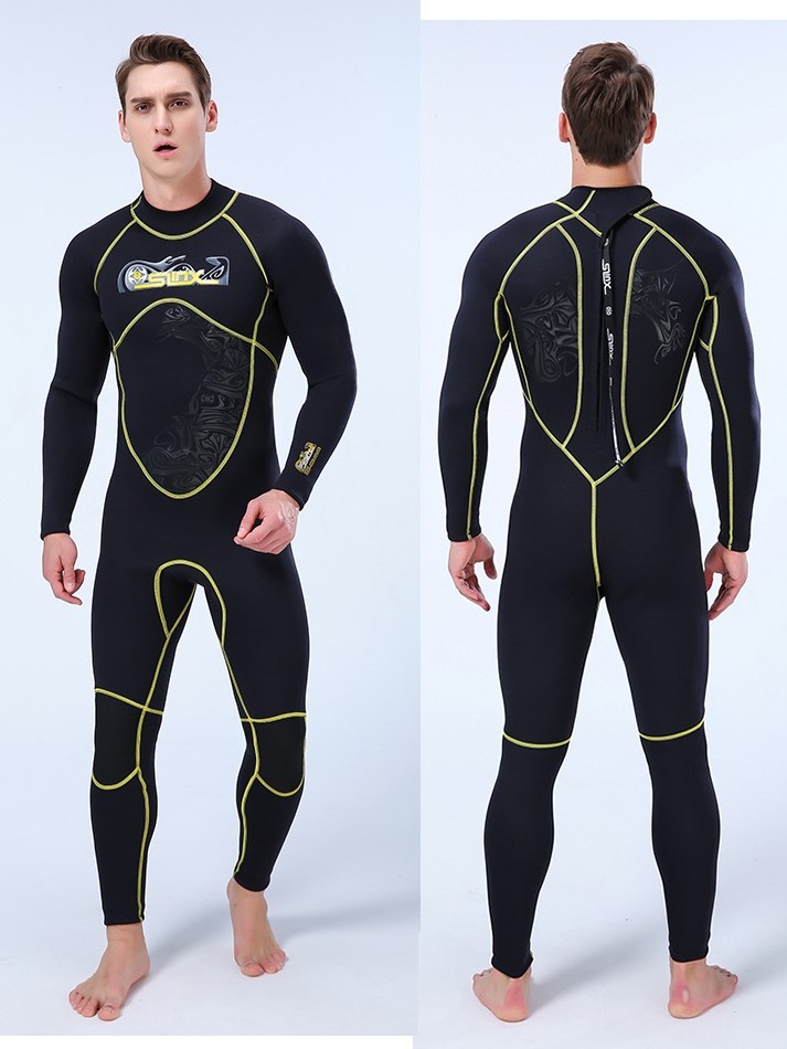 ウェットスーツ メンズ ダイビングスーツ フルスーツ 3mm バックジップ