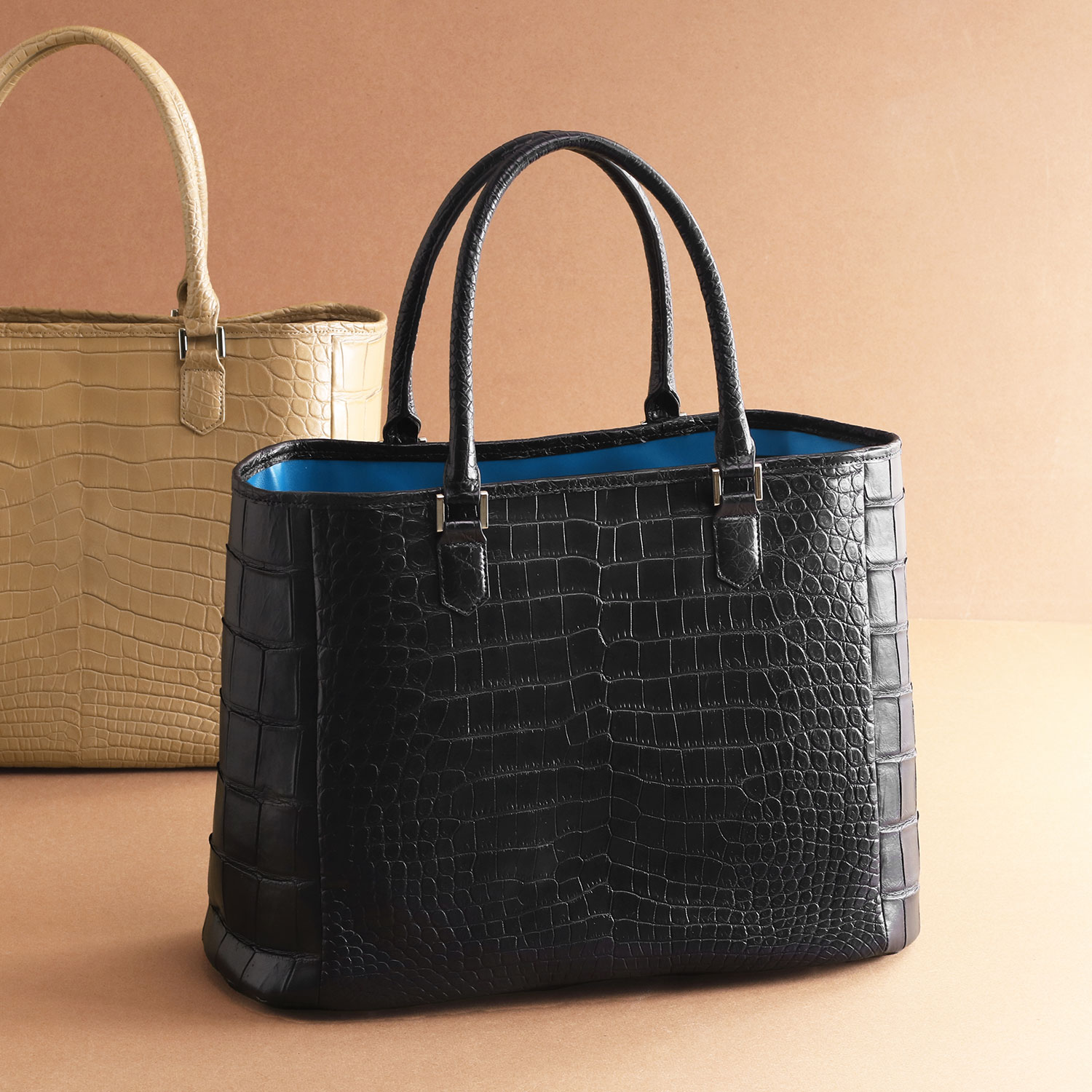 sankyo shokai（三京商会） クロコダイル トートバッグ 両面 センター