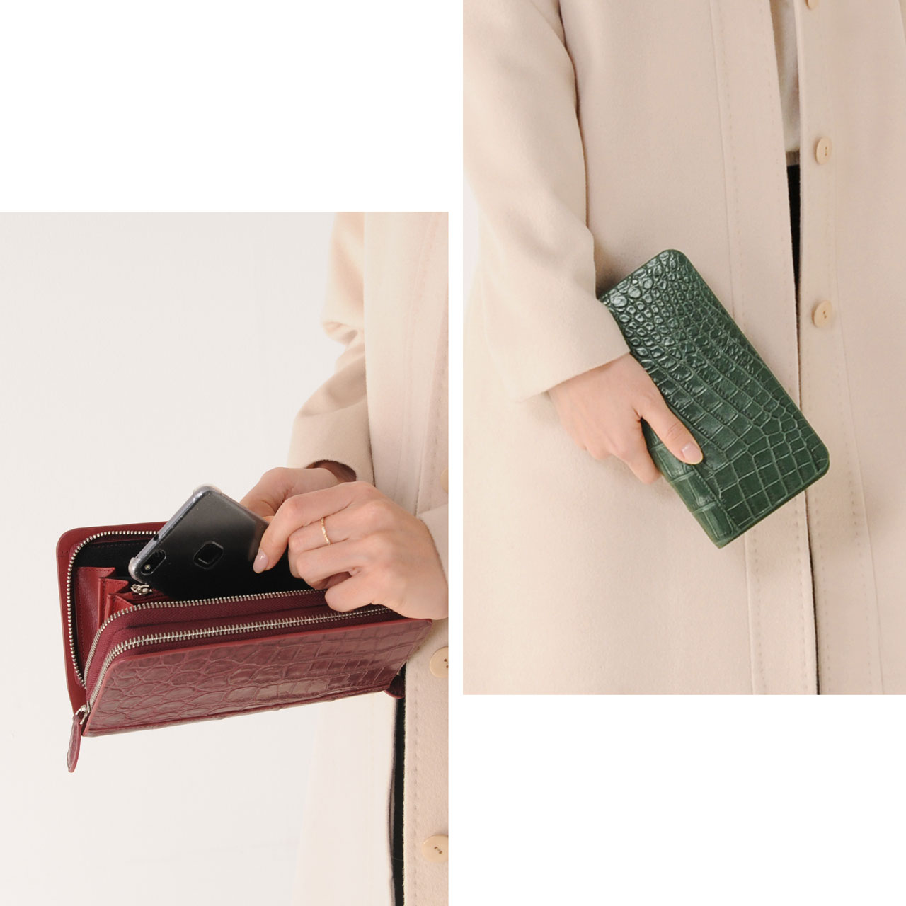 sankyo shokai（三京商会） ＜爆買＞クロコダイル 多機能 長財布