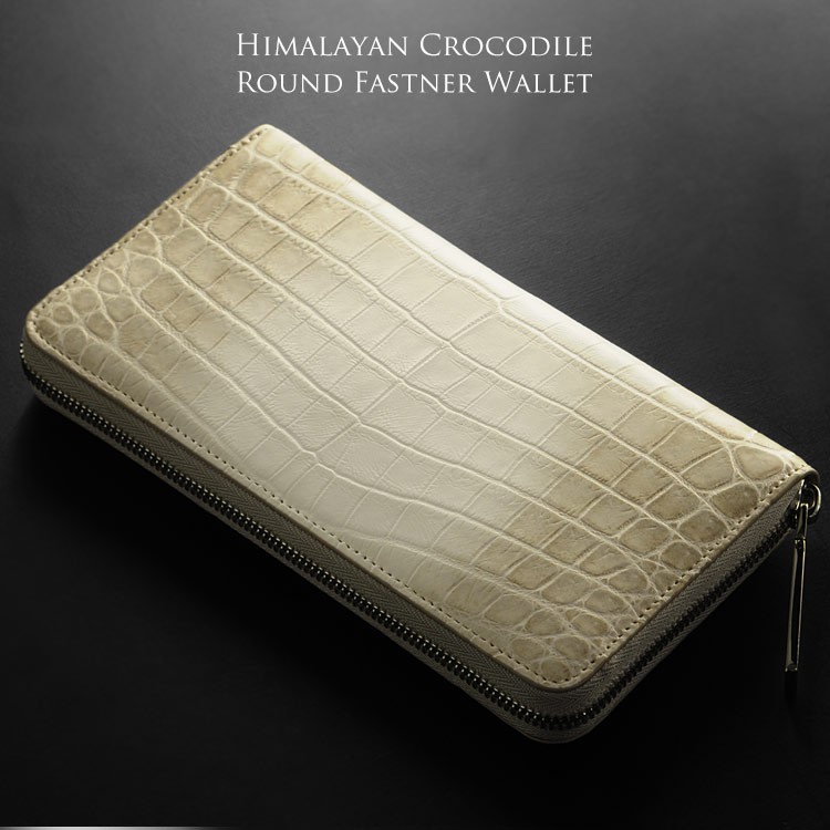 sankyo shokai（三京商会） ヒマラヤ クロコダイル ラウンドファスナー