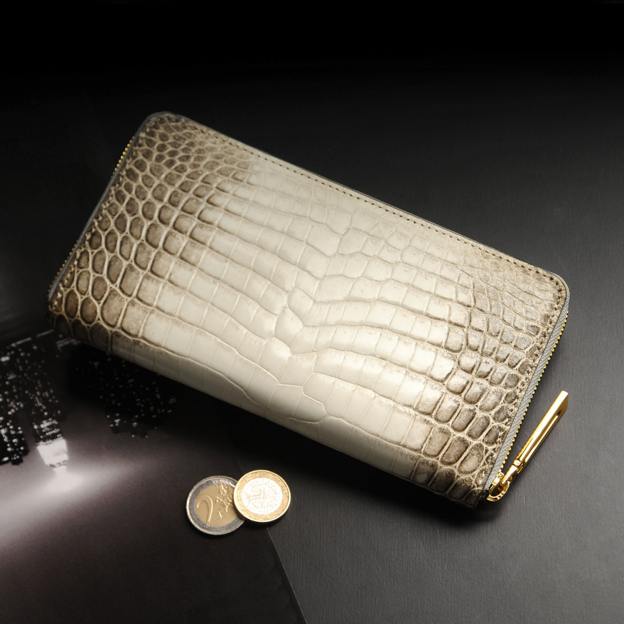 sankyo shokai（三京商会） ヒマラヤ クロコダイル 長財布 レディース