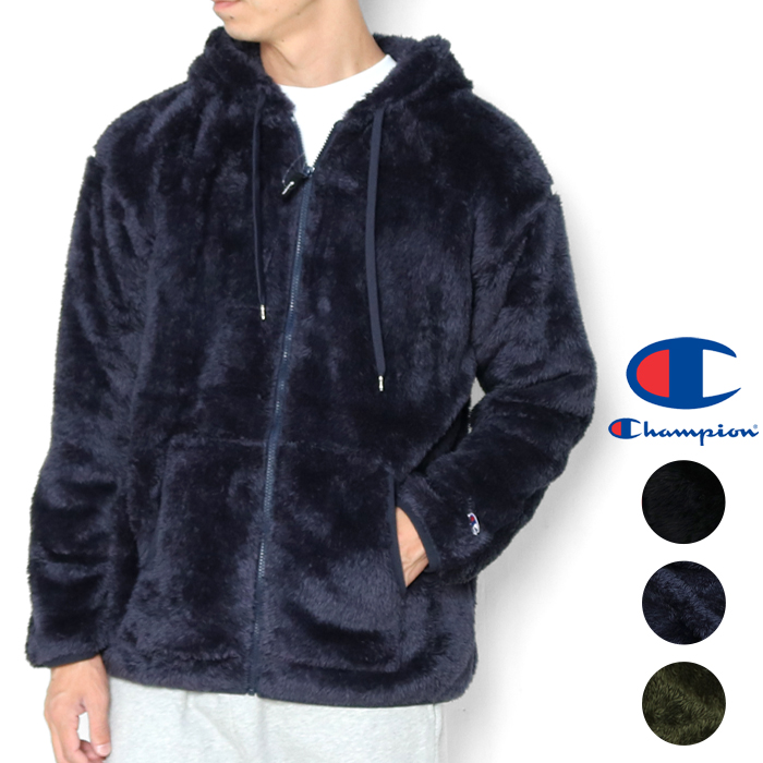 Champion（チャンピオン） もこもこ ボアブルゾン フリース ジップ