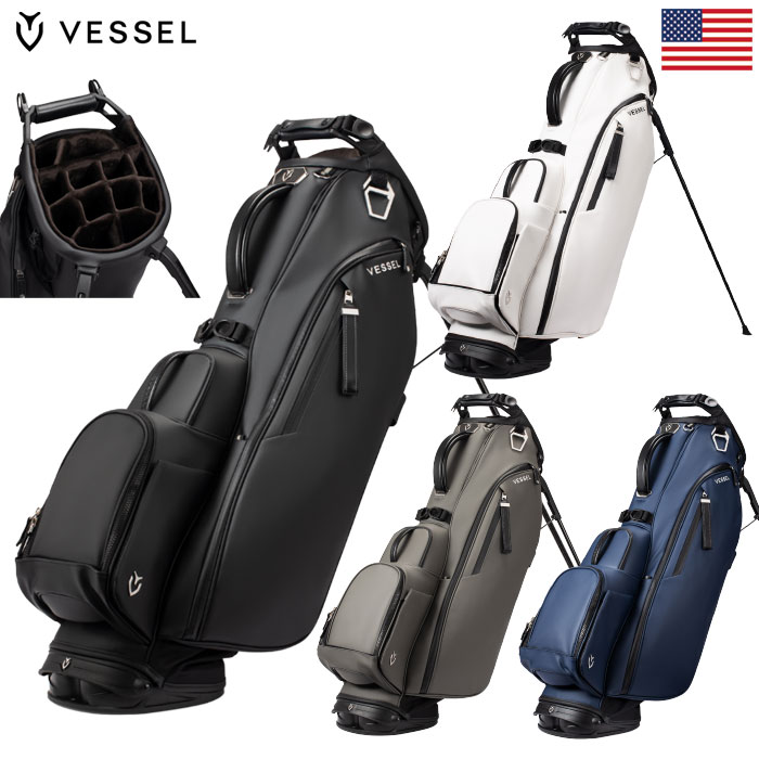 VESSEL キャディバッグ Player V Stand スタンドバッグ 14分割トップ