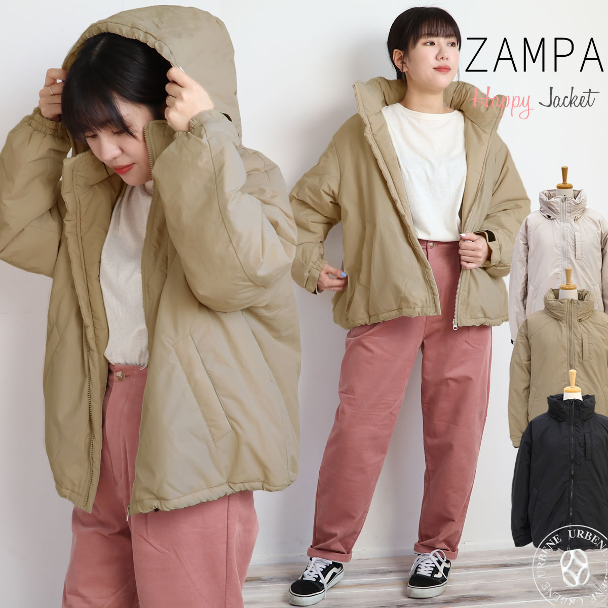 ZAMPA（ザンパ） ジャケット アウター レディース ナイロン ハッピー