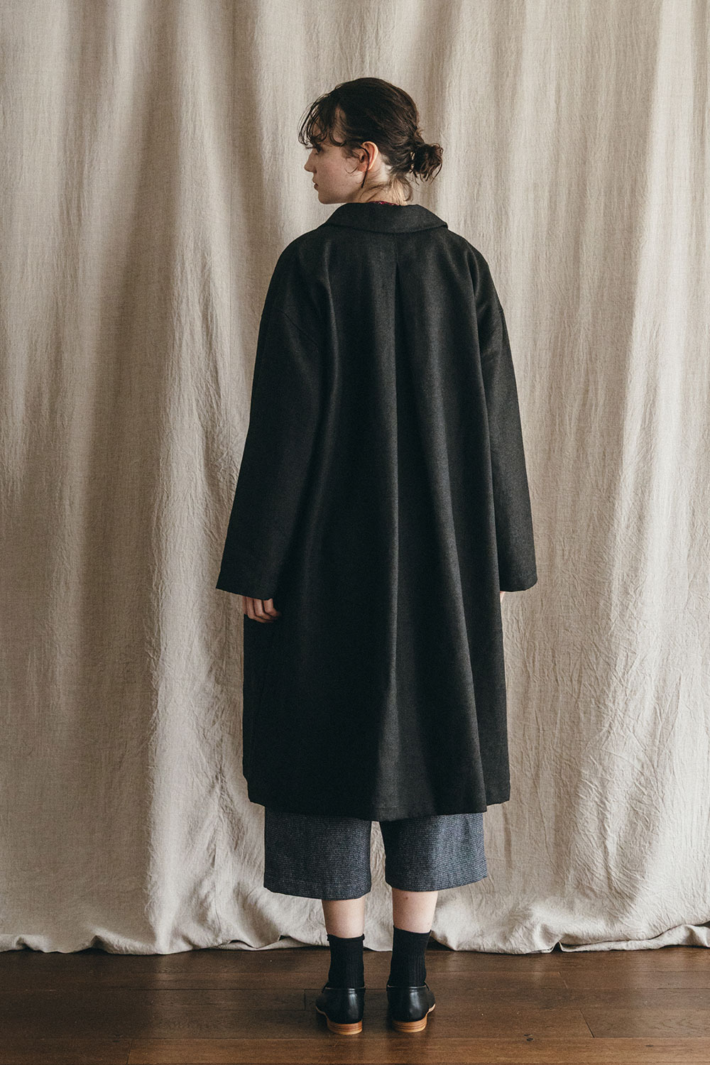 fog linen work（フォグリネンワーク） ラサ コート ウールリネン