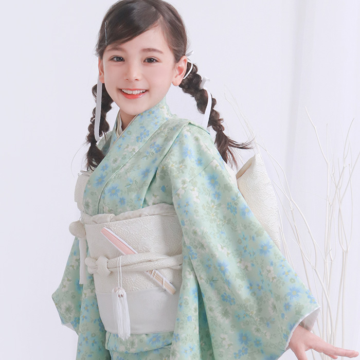 KYOETSU（京越） 四つ身着物15点セット くすみ 七五三 着物 7歳 販売