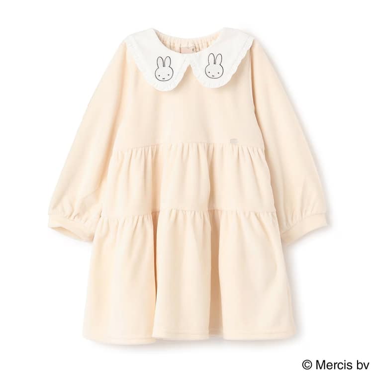 petit main 爆買 30％OFFセールmiffy ミッフィー 衿ティアード 長袖