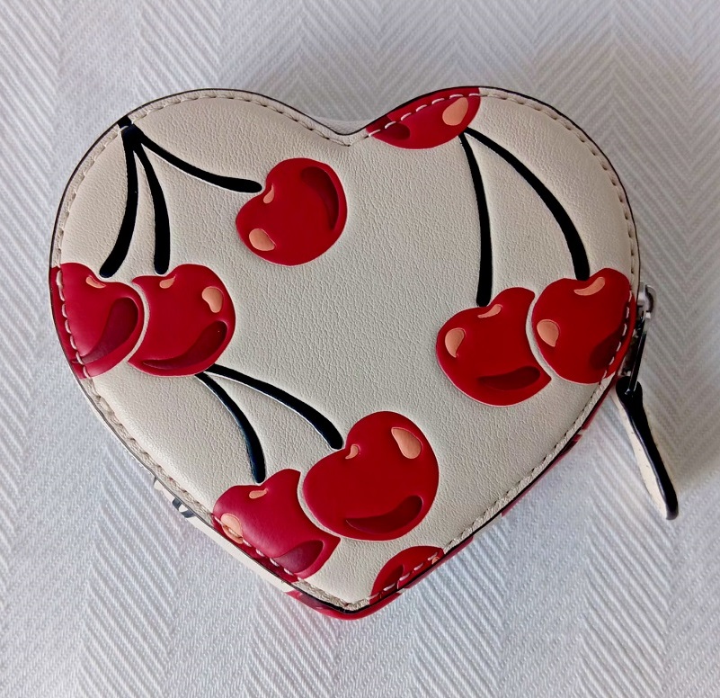 COACH（コーチ） ハート ミニ財布 コインケース アウトレット チェリー