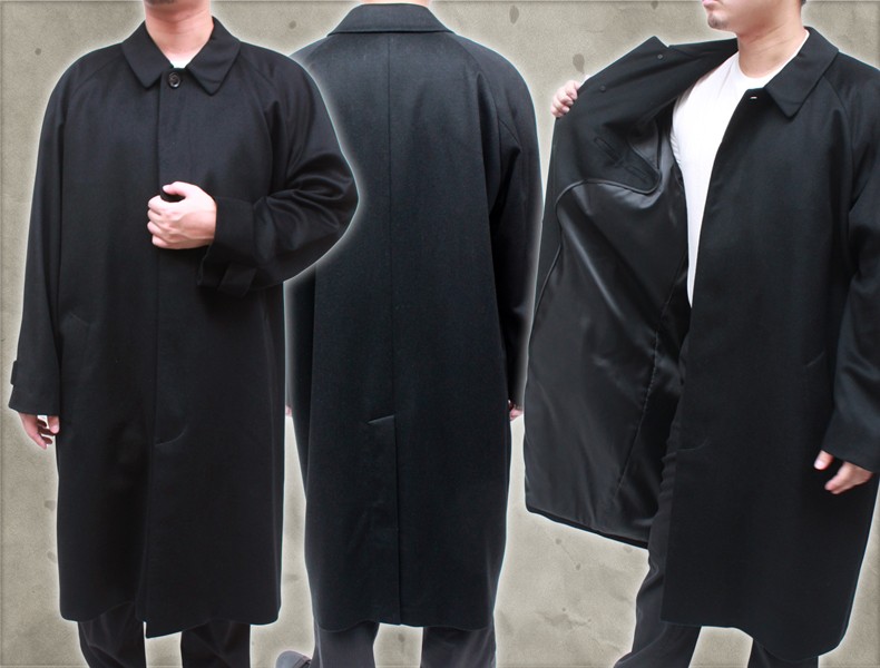 カシミヤコート メンズ カシミヤ100% ステンカラー ロングコート 110cm