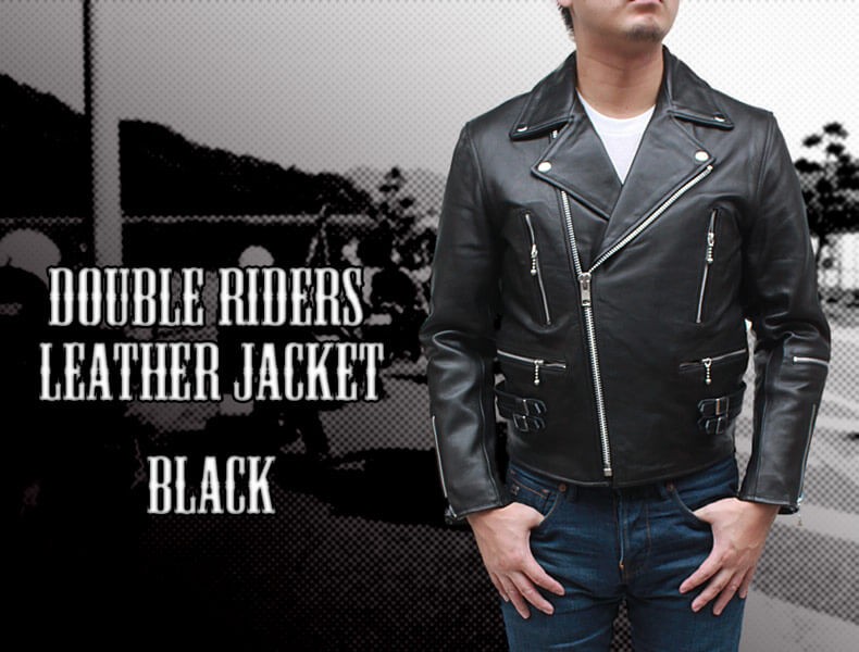 レザージャケット メンズ 革ジャン ライダースジャケット ダブル