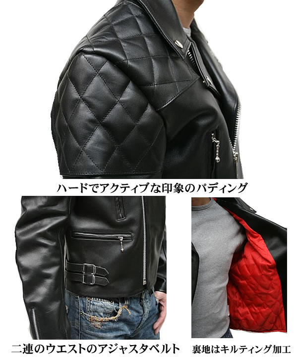 ダブル ライダースジャケット メンズ レザージャケット ライダーズ