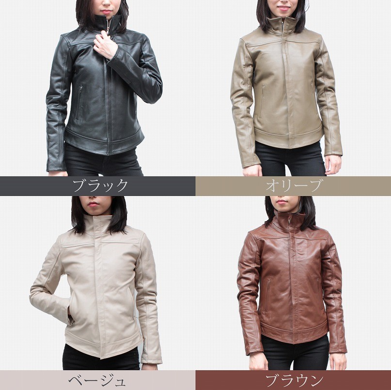 レディース UKトラッカー レザージャケット : 本革 レザー 革ジャン 皮