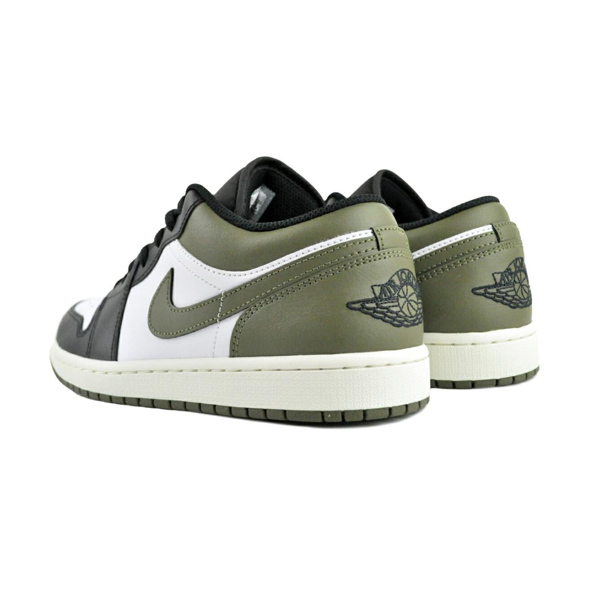 エア ジョーダン 1 NIKE AIR JORDAN LOW blk/wht-medium olive 553558