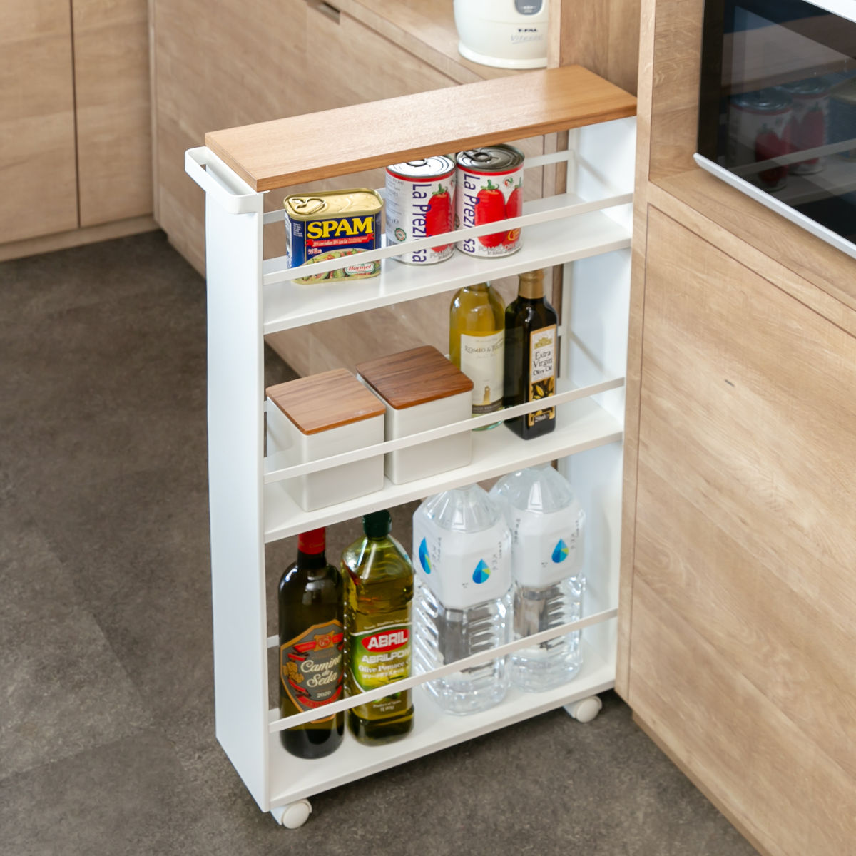 tower 山崎実業 ハンドル付きスリムワゴン タワー （ 4903208036276