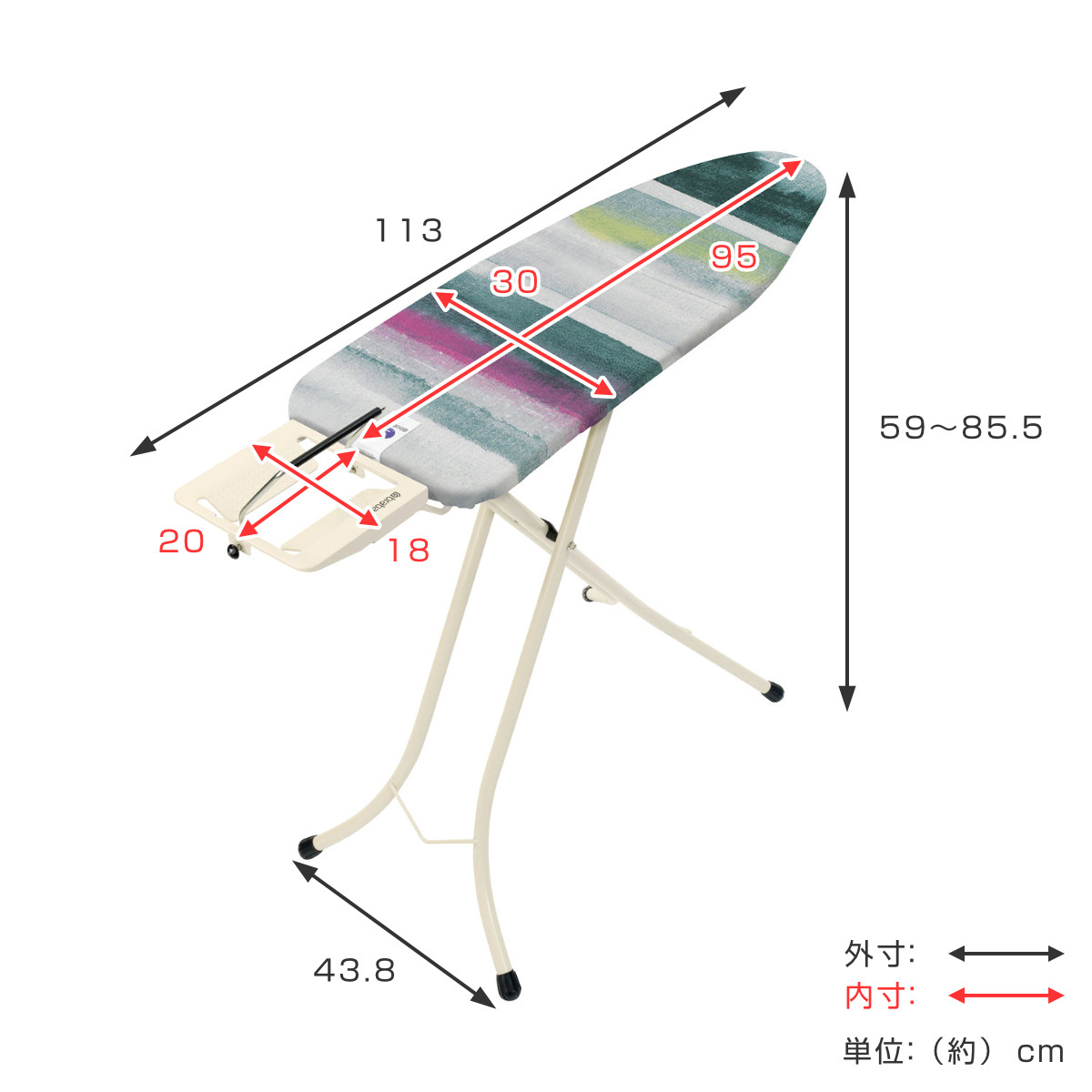 brabantia（ブラバンシア） アイロン台 コンパクト モーニングブリーズ