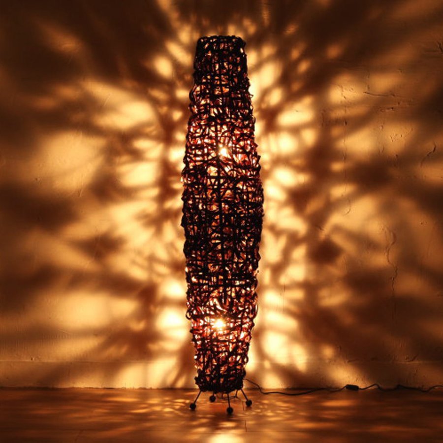 スタンドライト アジアンリゾート風 バンブー材 ランダム編み 高さ