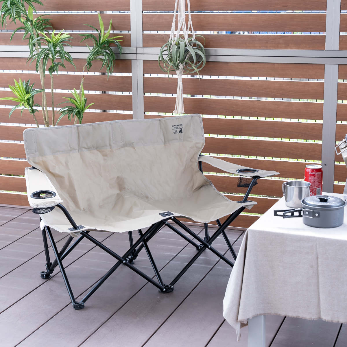 CS Charmant ベンチ シャルマン イスベンチ カーキ 折りたたみ