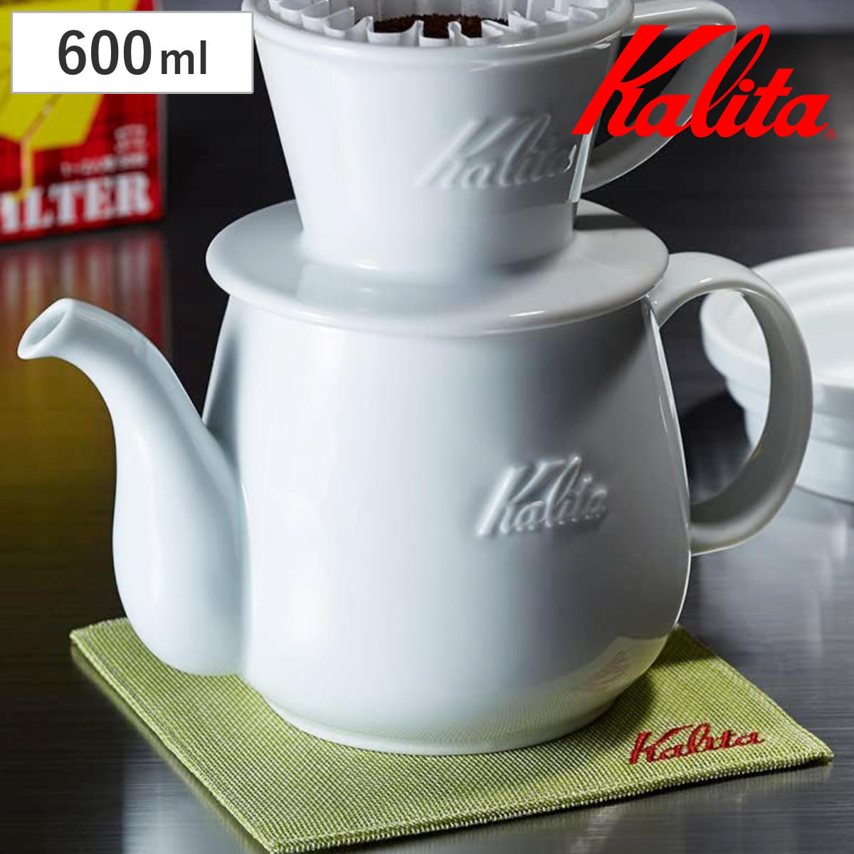 Kalita（カリタ） HA コーヒーポット 600ml S （ 波佐見焼 日本製 磁器