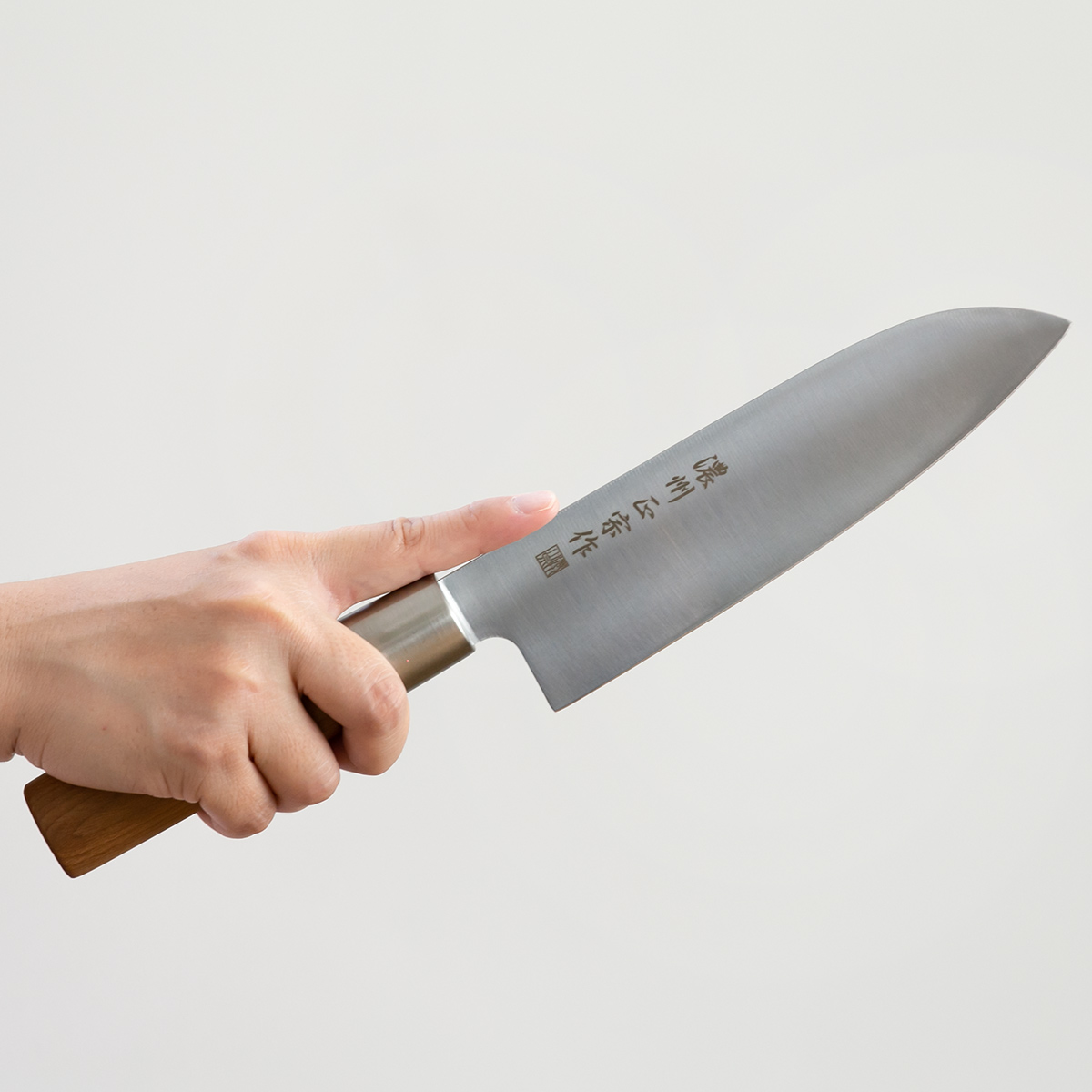 三徳包丁 17cm ステンレス和包丁 クロム 濃州正宗作 日本製 （ 包丁