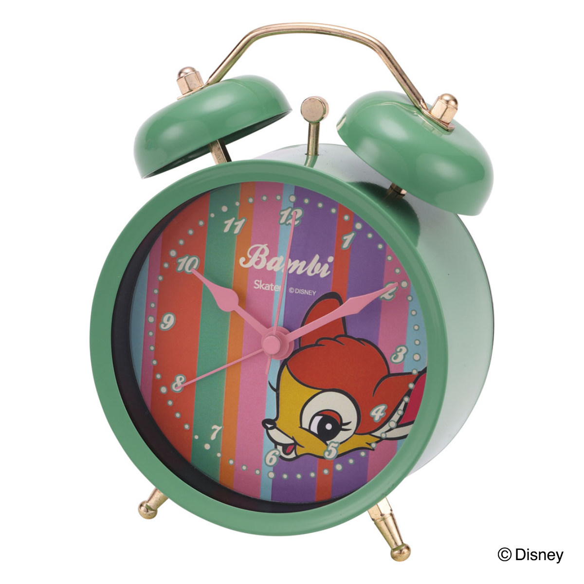 スケーター 置き時計 目覚まし レトロ ディズニー （ ヒューイ
