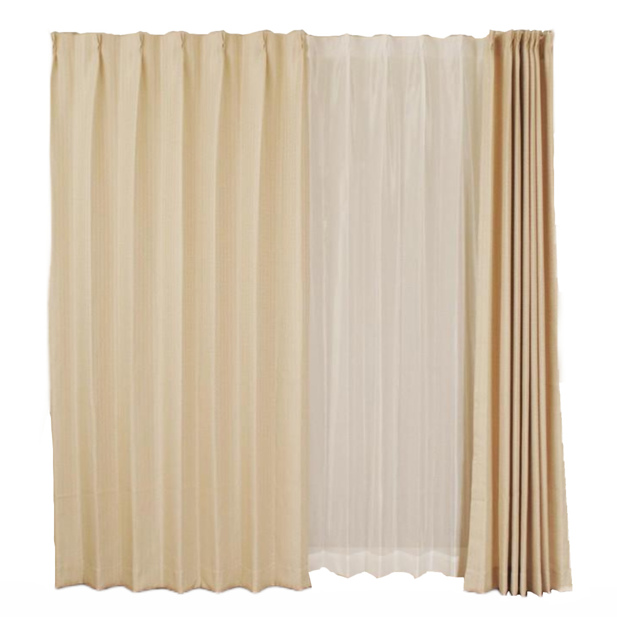 ユニベール（UNIVERS） カーテン 4枚セット 幅100cm×丈178cm ドレープ