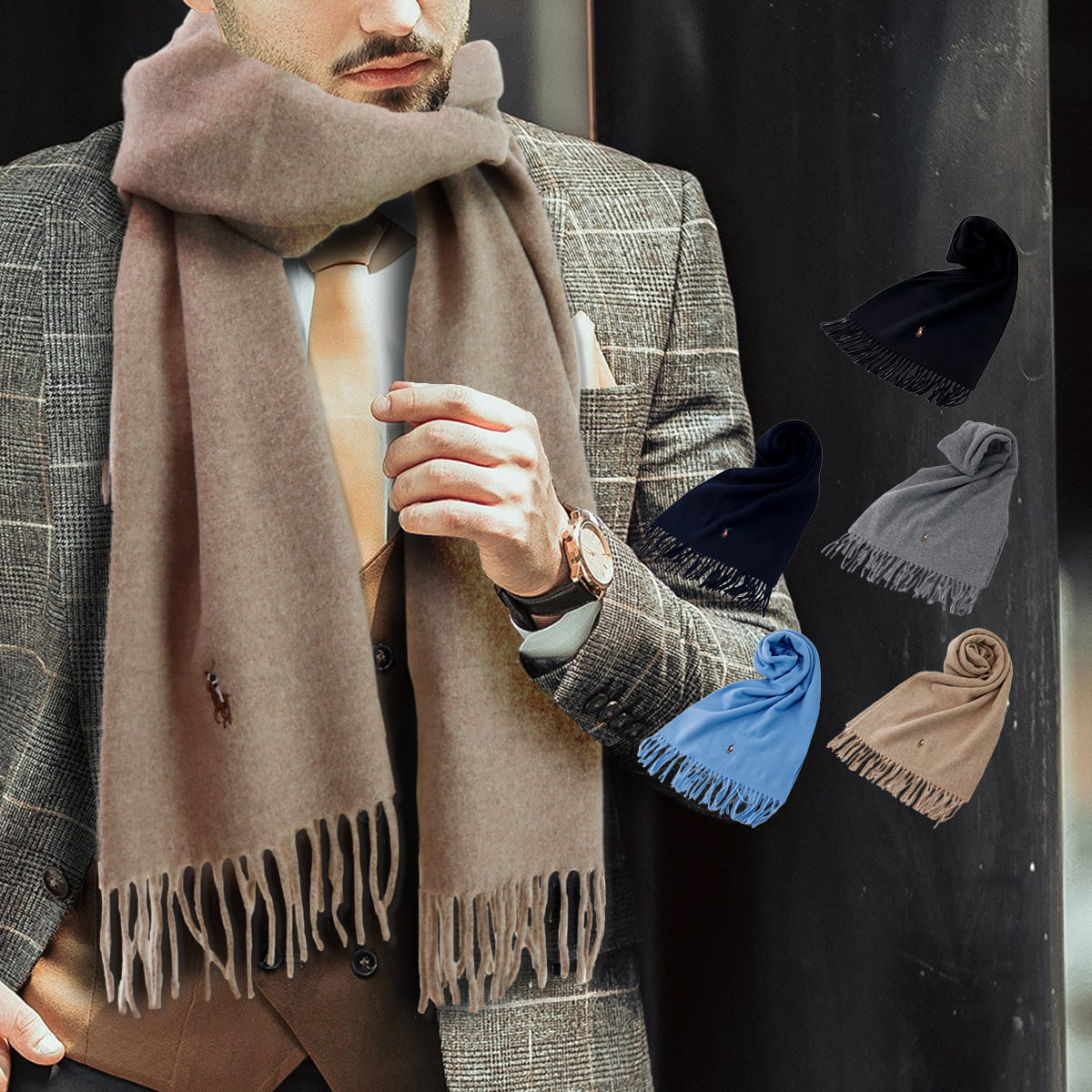 ラルフローレン マフラー レディース POLO RALPH LAUREN ポニー刺繍