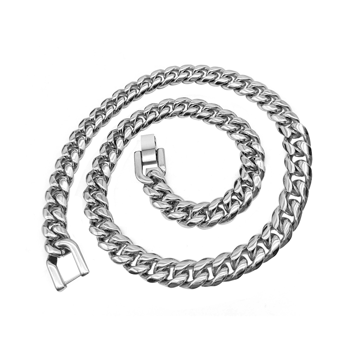 Risa（リサ） 喜平 チェーン 中折れ式 ネックレス 太 2面 金属