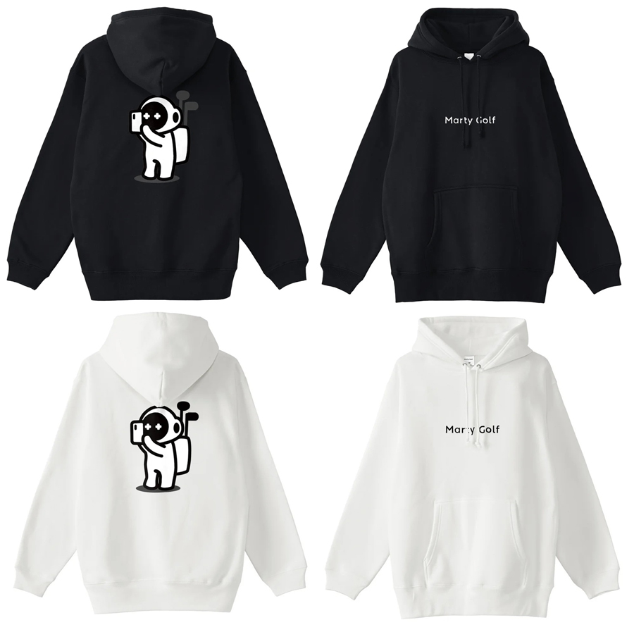 Marty Golf Caddy Parka (23) (white/black) / マーティーゴルフ