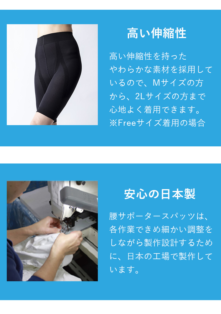 W特典付 さとう式リンパケア 腰サポータースパッツ さとう式 佐藤式 腰
