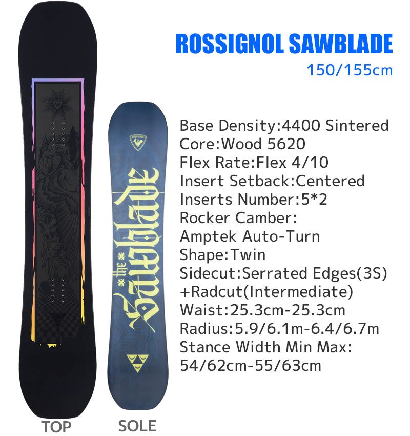 ROSSIGNOL（ロシニョール） スノーボード 3点セット メンズ 23-24
