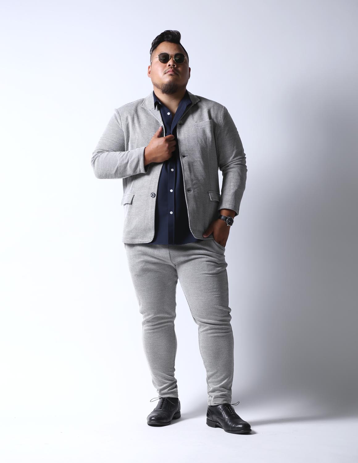 セットアップ 伸びる メンズ 大きいサイズ 上下セット ジャケット