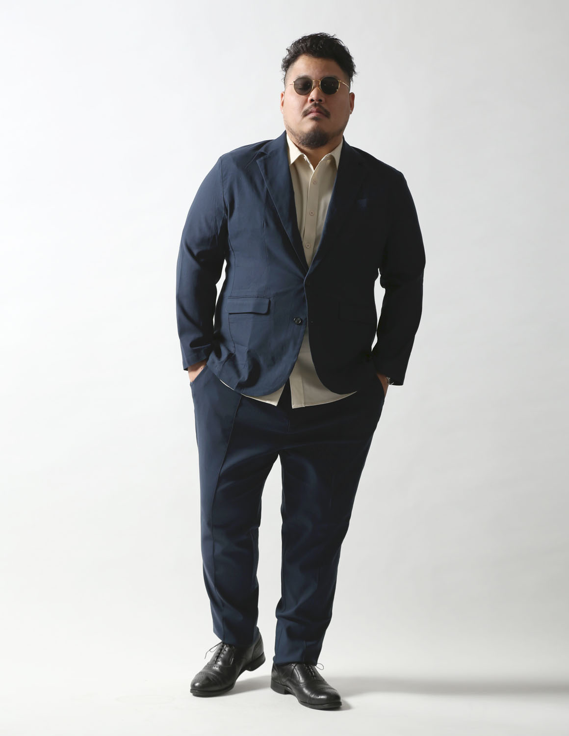 大きいサイズ 極鯨 セットアップ 上下セット メンズ ストレッチ 2L 3L