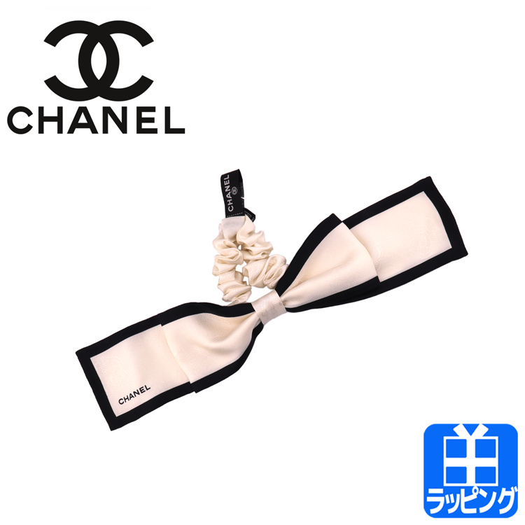 CHANEL（シャネル） ヘア アクセサリー シルクリボン シュシュ 髪飾り