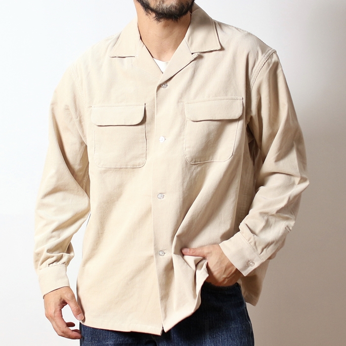 FIVEBROTHER（ファイブブラザー） コーデュロイ 開襟シャツ シャツ