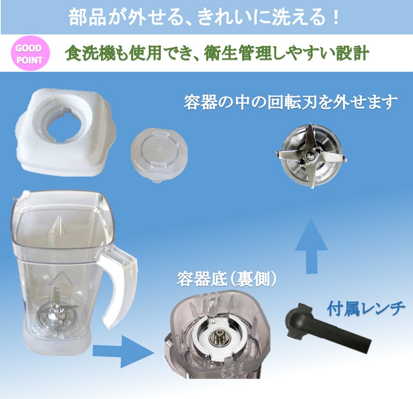 レマコム スムージー ブレンダー 2L ロボスムージー RSB-2000 静音