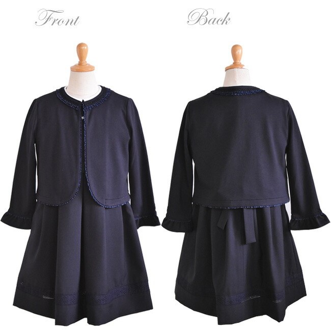 卒園式 レンタル 子供服 紺 半袖ワンピース ファミリア 七五三 結婚式