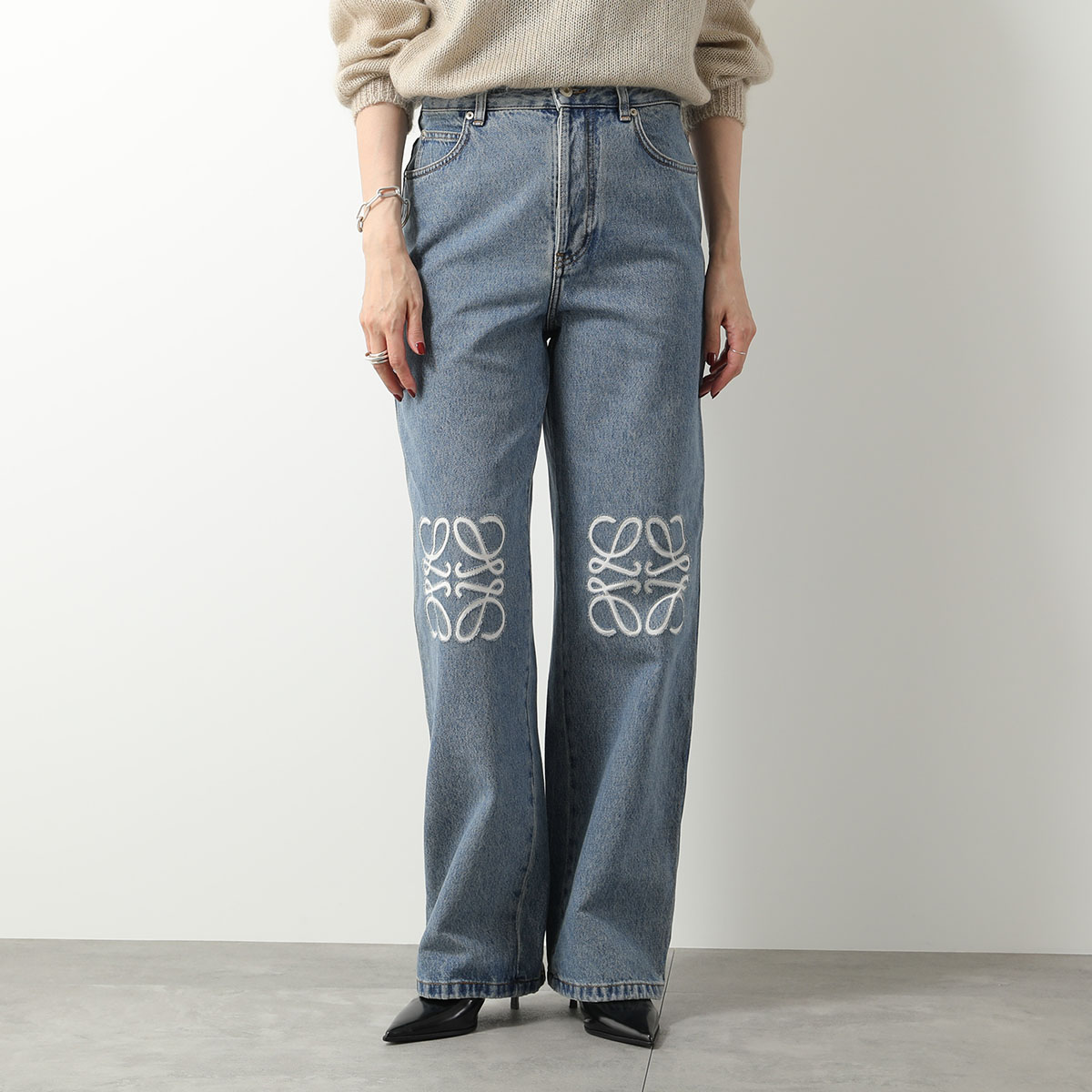 LOEWE（ロエベ） ジーンズ ANAGRAM BAGGY アナグラム バギー