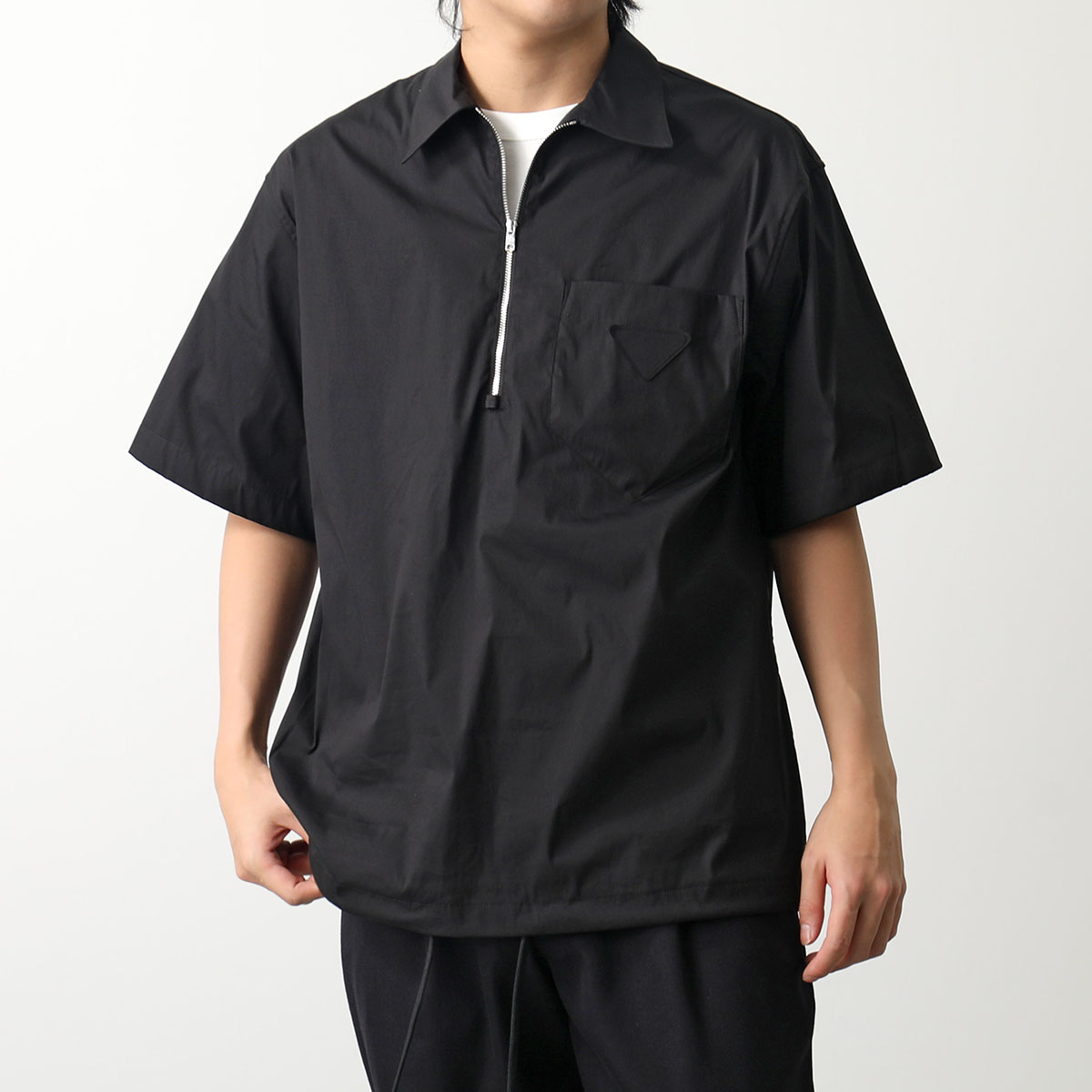 PRADA（プラダ） 半袖 シャツ SC763 10HT メンズ ハーフジップ