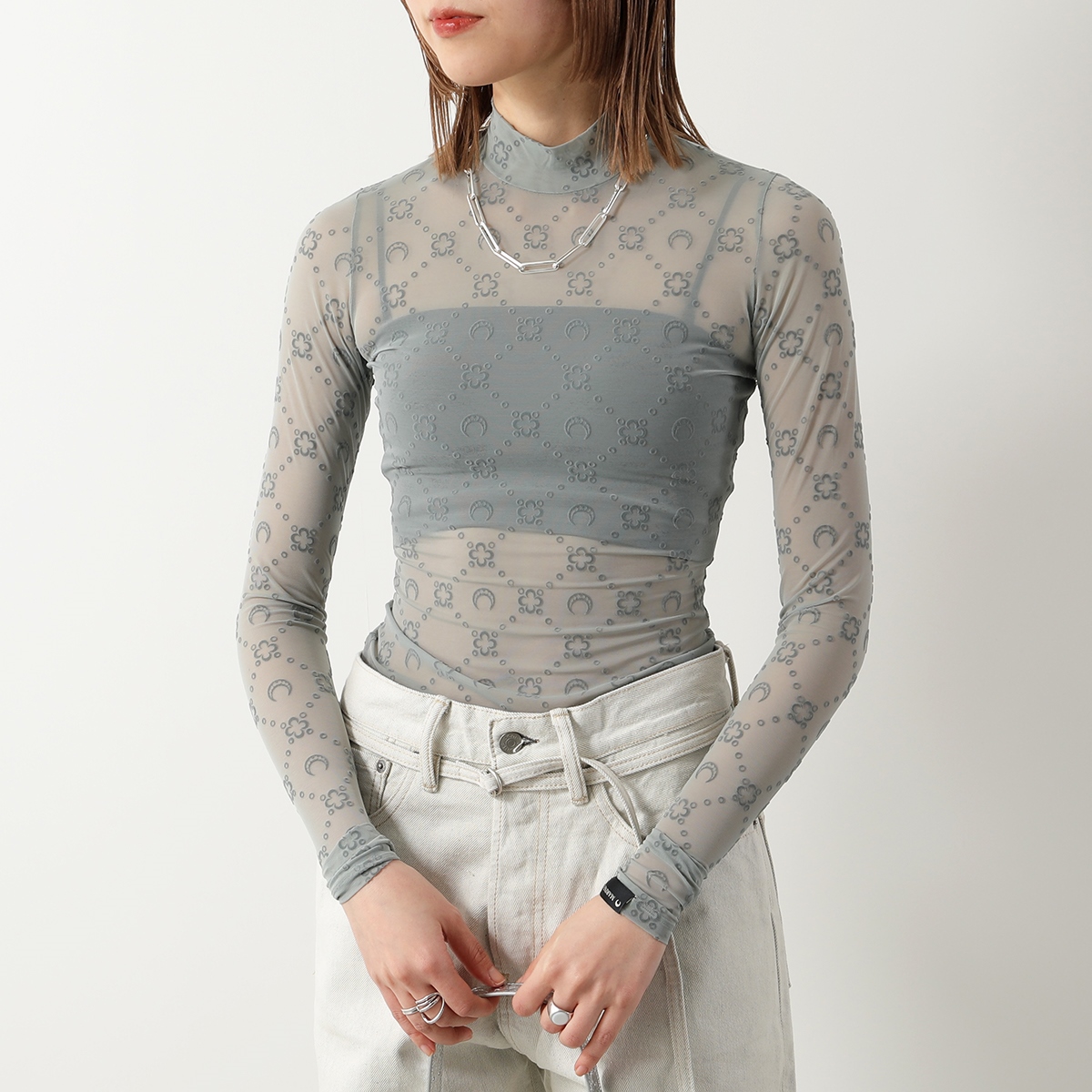 MARINE SERRE（マリーンセル） マリーン セル カットソー Moonogram