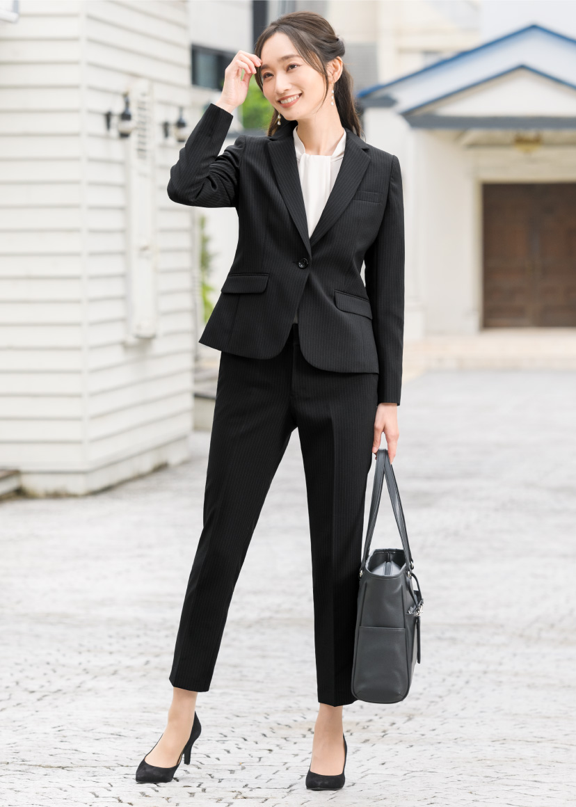 ELENA（エレナ） スーツ レディース パンツ ストレッチ 選べる 洗える